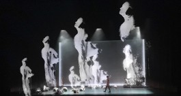Movimentos, Bühnenbild, Stage set, Tanz, Dance, Projektion, Aquarell Kunst, Gaze