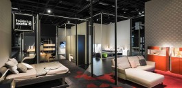 hülst, Messedesign, IMM Möbelmesse, Salone del mobile, Mailand, Lichtlinien bilden Räume, Möbel 